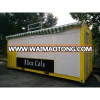 Yellow modified shipping container house