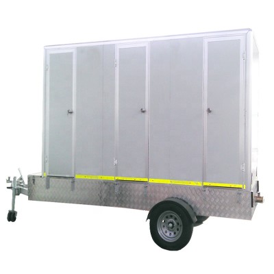 Hangzhou XIAOYA biodegradable Luxury VIP outdoor mobile portable container trailer toilet