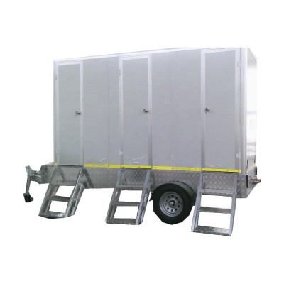 hot sale biodegradable landwasher mobile environmental container toilet with trailer