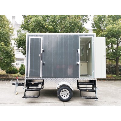 Modular Prefabricated Mobile Trailer Toilet container toilet/Black portable restroom